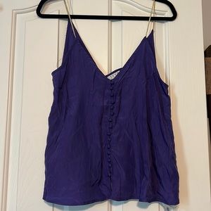 TCEC- NWOT Purple button down tank